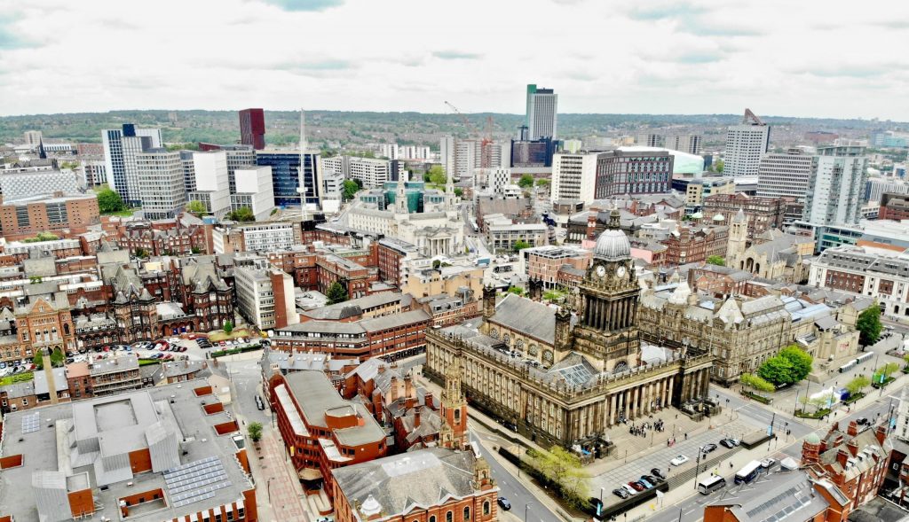 Arial Photo of Leeds by Benjamin Elliott on Unsplash