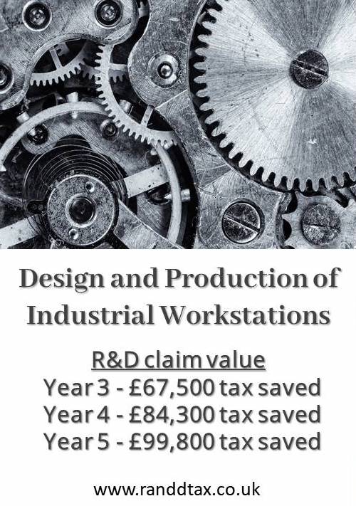 case study R&D tax credit claim Electromechanical Engineering Recycling Equipment